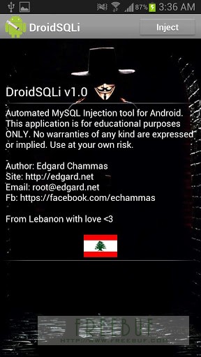 Android平台下Mysql注入工具DroidSQLi