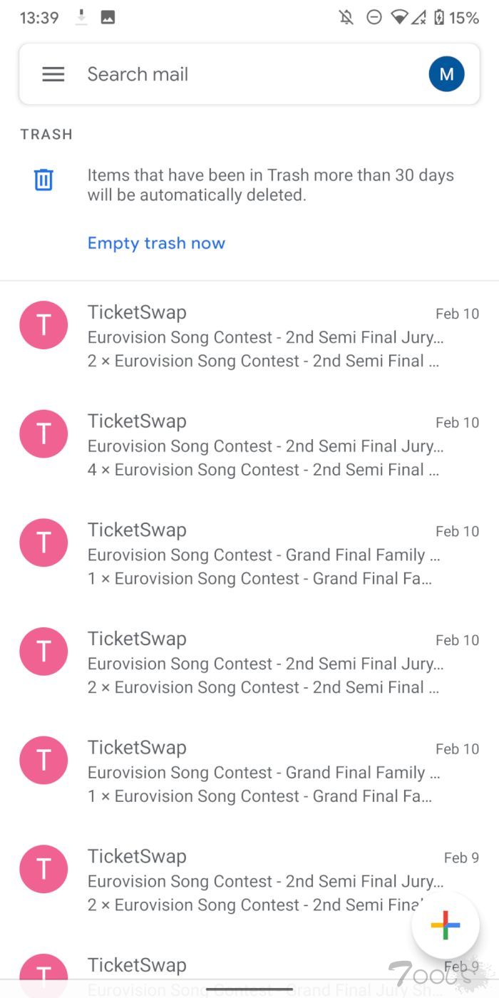 Android 端 Gmail 出现 BUG：清理垃圾邮件选项消失