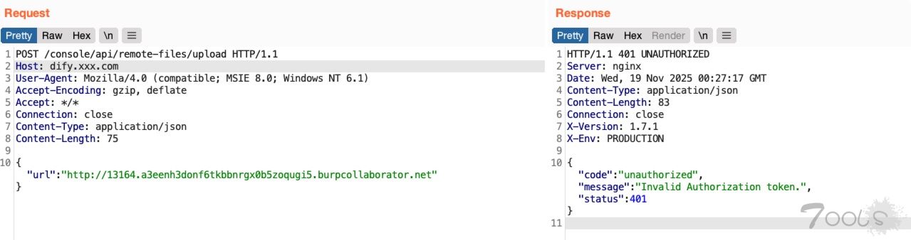 有大佬研究过dify uploud的ssrf 怎么深度理由吗