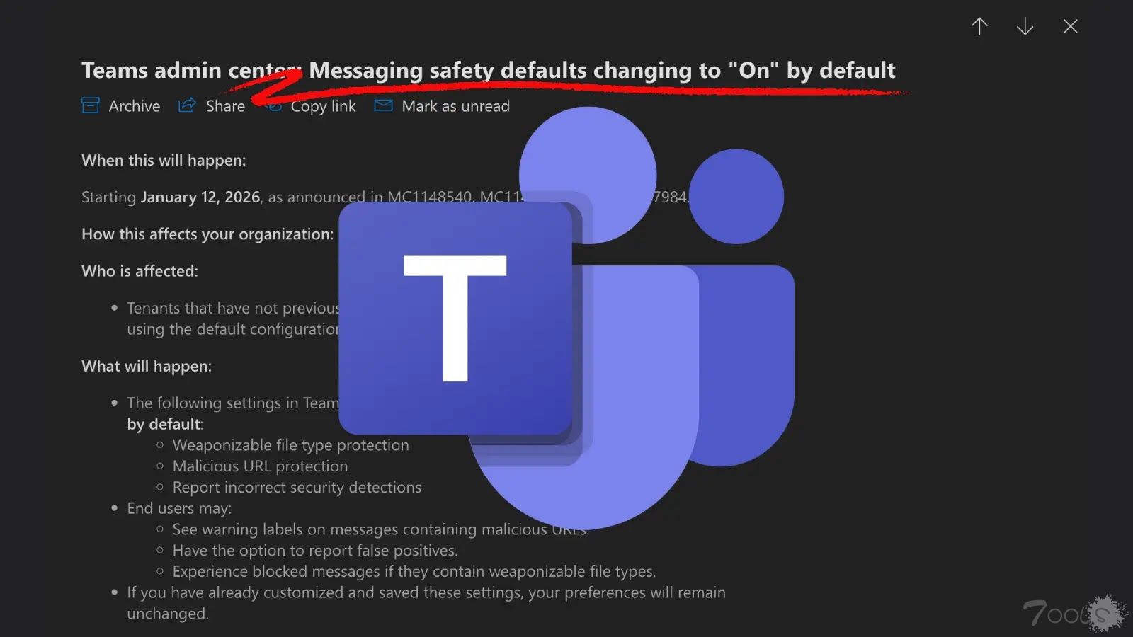 微软 Teams 将于 2026 年 1 月起强制执行消息安全默认设置
